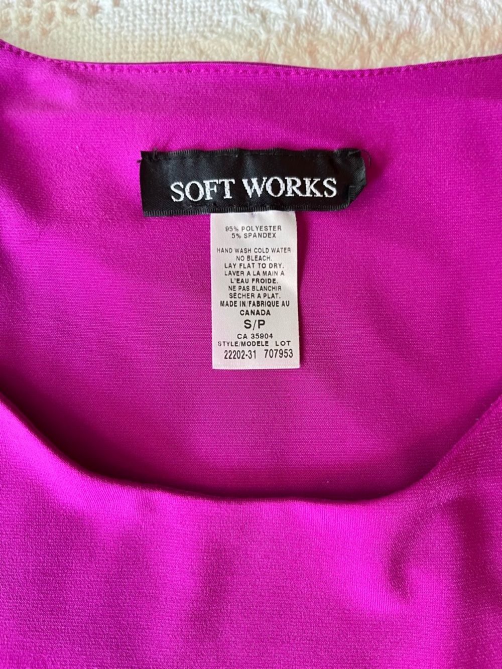 Soft Works Women's Fuchsia Layered Scoop-Neck Tunic in EUC - Picture 3 of 5